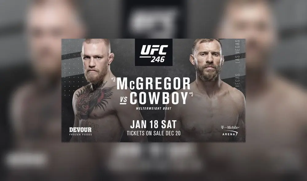 UFC 246: McGregor vs. Cowboy