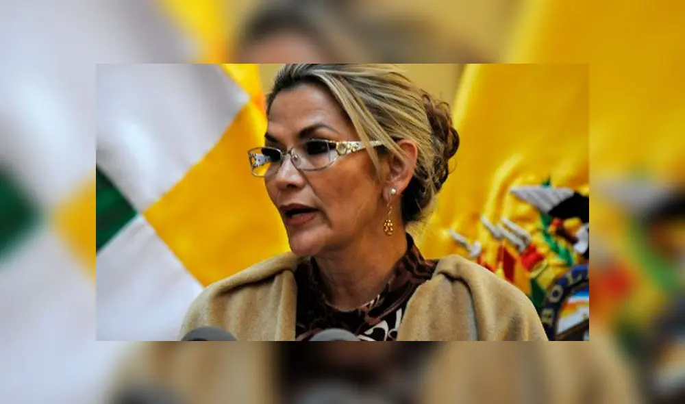 Jeeanine Añez, presidenta interina de Bolivia. Foto: AFP.