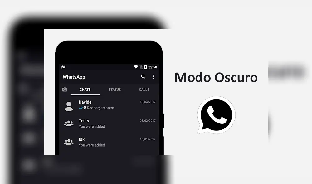 WhatsApp Modo Oscuro WhatsApp Modo Oscuro