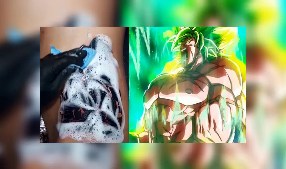 Facebook viral: joven se hace tatuaje ‘ultra realista’ de Broly y resultado sorprende a fans de Dragon Ball Super