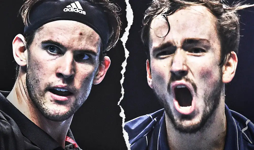 Dominic Thiem y Daniil Medvedev ocupan la tercera y cuarta casilla del ránking mundial ATP. Foto: composición Fabrizio Oviedo / AFP