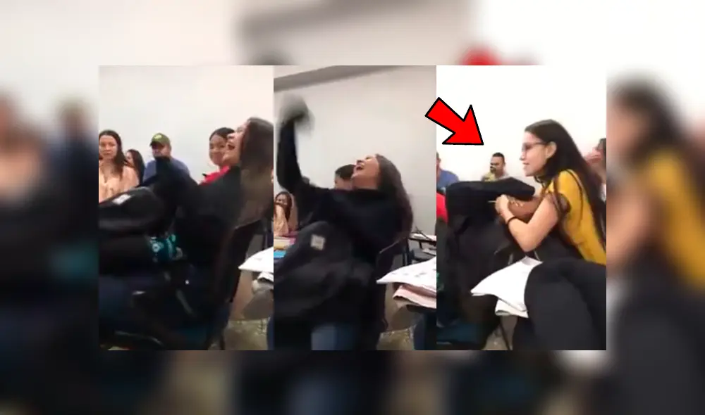 Facebook viral: chica sufre ‘ataque de risa’ en plena clase y su amiga hace algo insólito para calmarla Facebook viral: chica sufre ‘ataque de risa’ en plena clase y su amiga hace algo insólito para calmarla