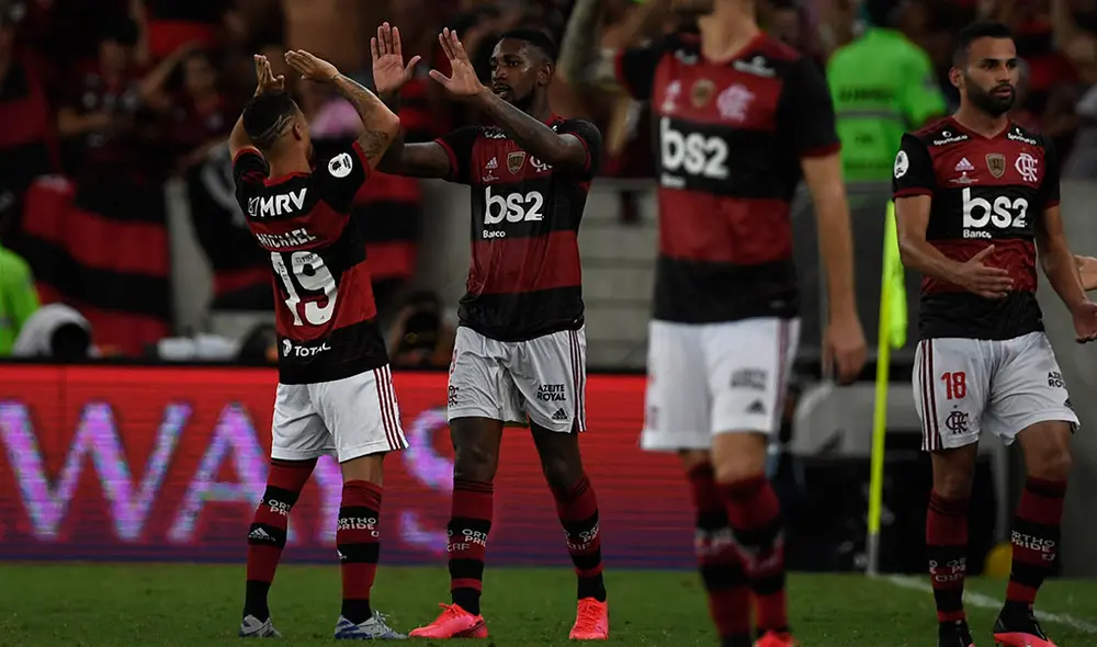 Gerson sentenció la serie con un doblete. Foto: AFP. Gerson sentenció la serie con un doblete. Foto: AFP.