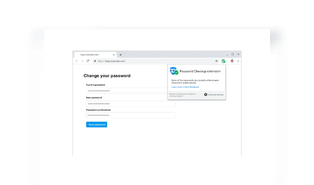 Google Chrome Password Checkup Extensión Google Chrome Password Checkup Extensión
