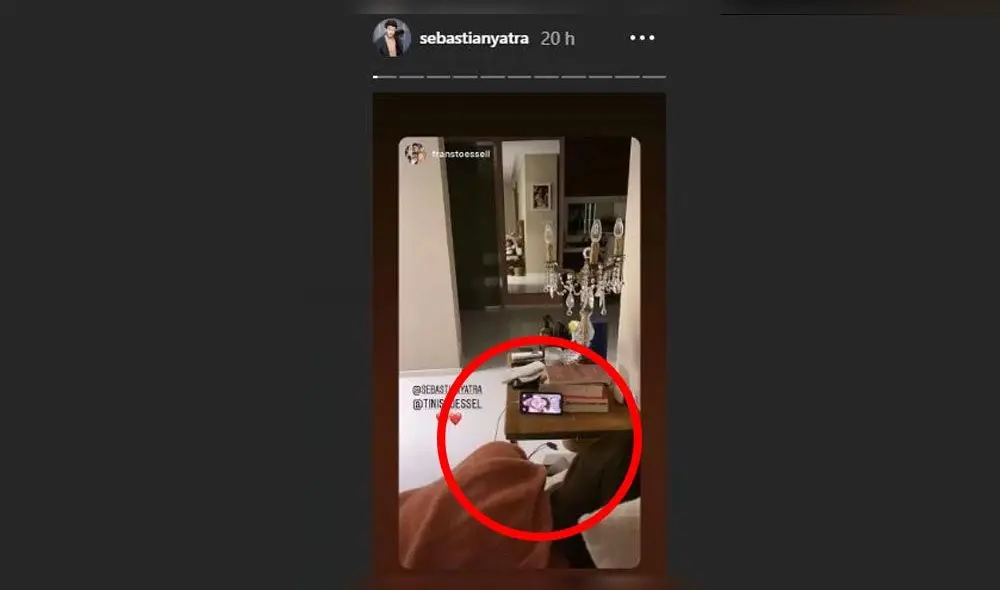 Sebastian Yatra muestra escena íntima con Tini Stoessel en la cama. Fuente: Instagram