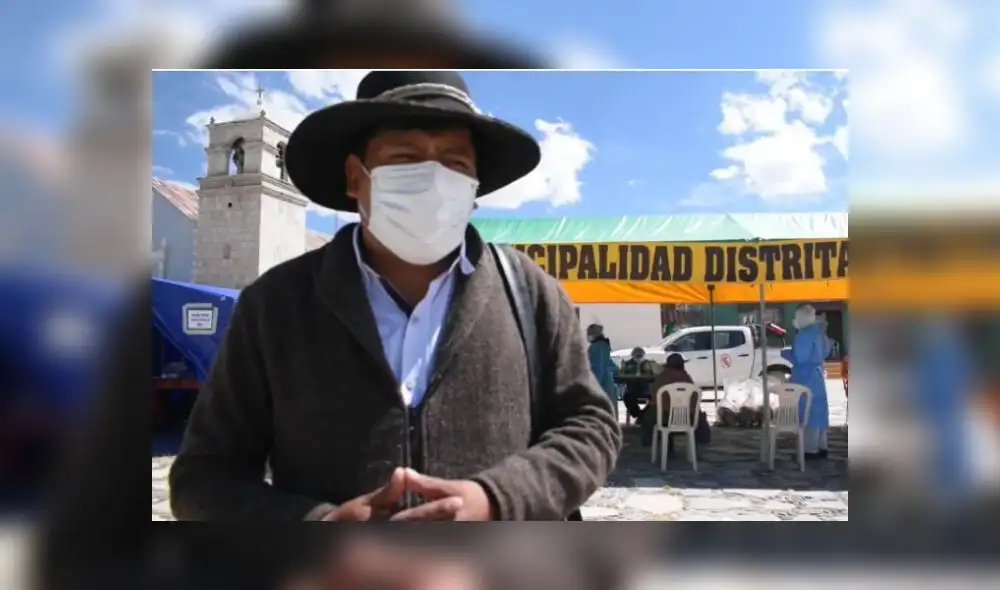 Leonado Huaccha Condo, alcalde del distrito de Caylloma. Foto: Diario El Pueblo.