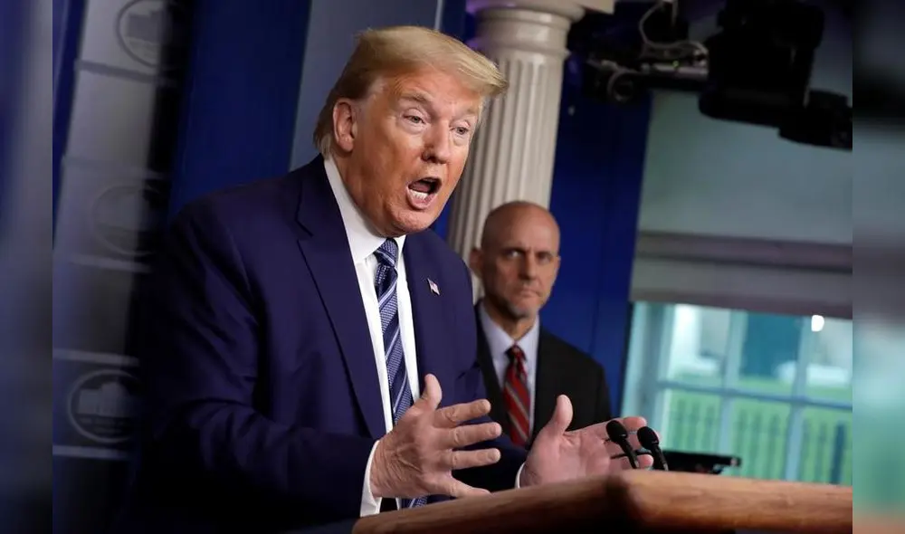 Donald Trump, presidente de Estados Unidos, en la Casa Blanca. Foto: EFE.