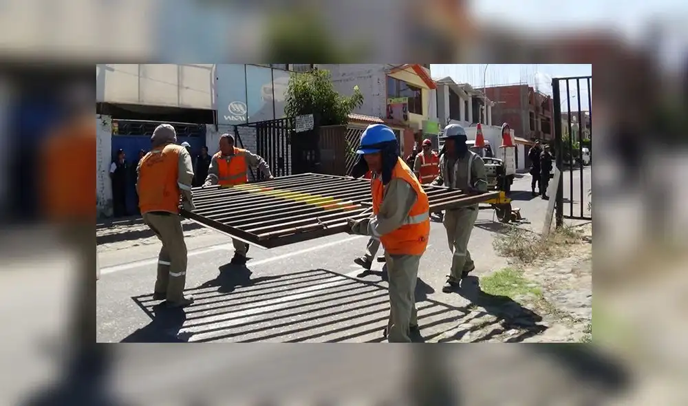 Retiran rejas de urbanizaciones en Arequipa [FOTOS]