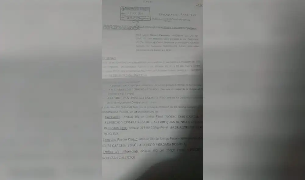 Huancayo: denuncian a alcaldesa de El Tambo y funcionarios por audio Huancayo: denuncian a alcaldesa de El Tambo y funcionarios por audio