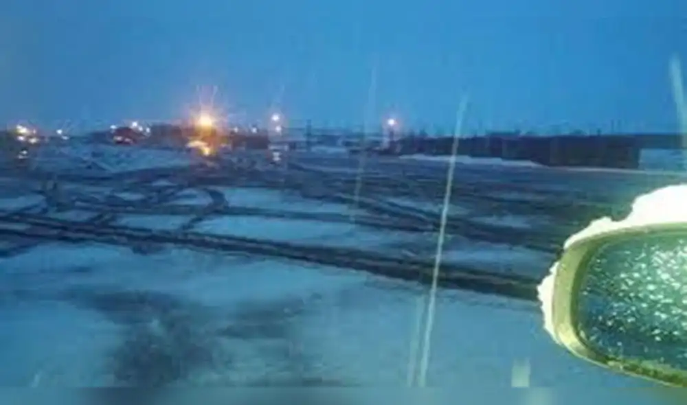 Copiosa nevada se registra en la vía Arequipa – Puno - Cusco