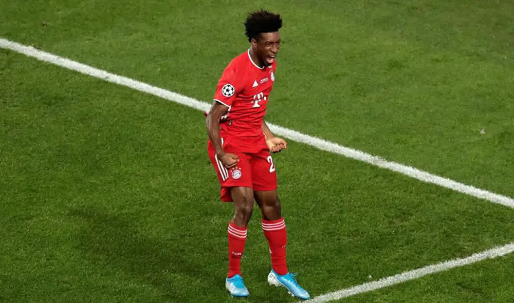Kingsley Coman marcó el único gol con el que Bayern venció al PSG en la final de la Champions League. Foto: AFP.