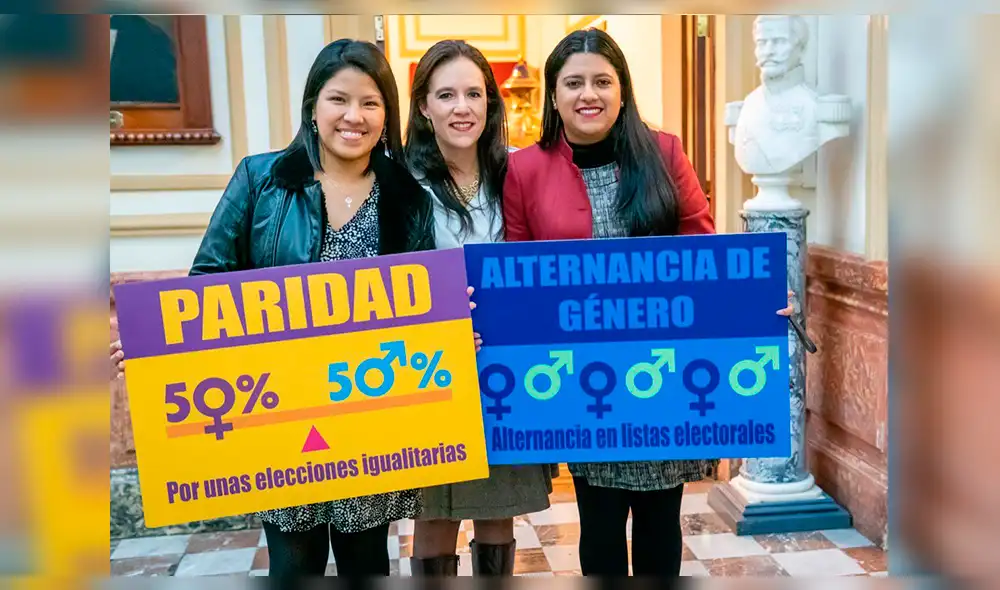 Congresistas corren a abrazarse tras aprobarse proyecto de alternancia y paridad de género [VIDEO]