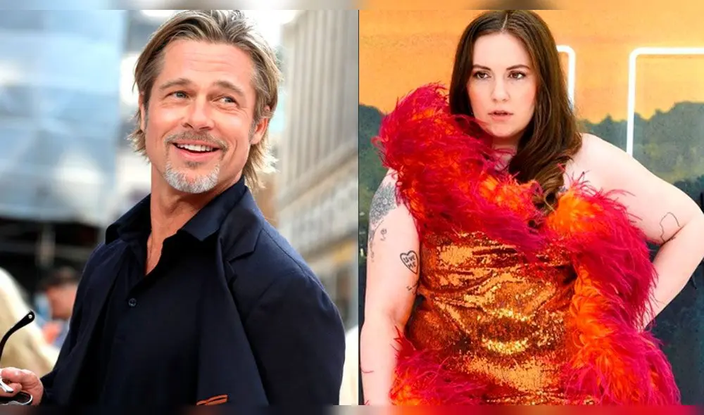 Lena Dunham, la actriz que le robó un beso a Brad Pitt durante un avant premier Lena Dunham, la actriz que le robó un beso a Brad Pitt durante un avant premier