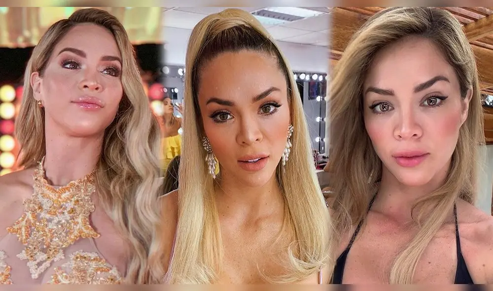 Sheyla Rojas sorprende son sexy traje de baño. Foto: Composición