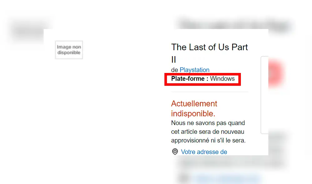 El juego aparece listado con plataforma "Windows".