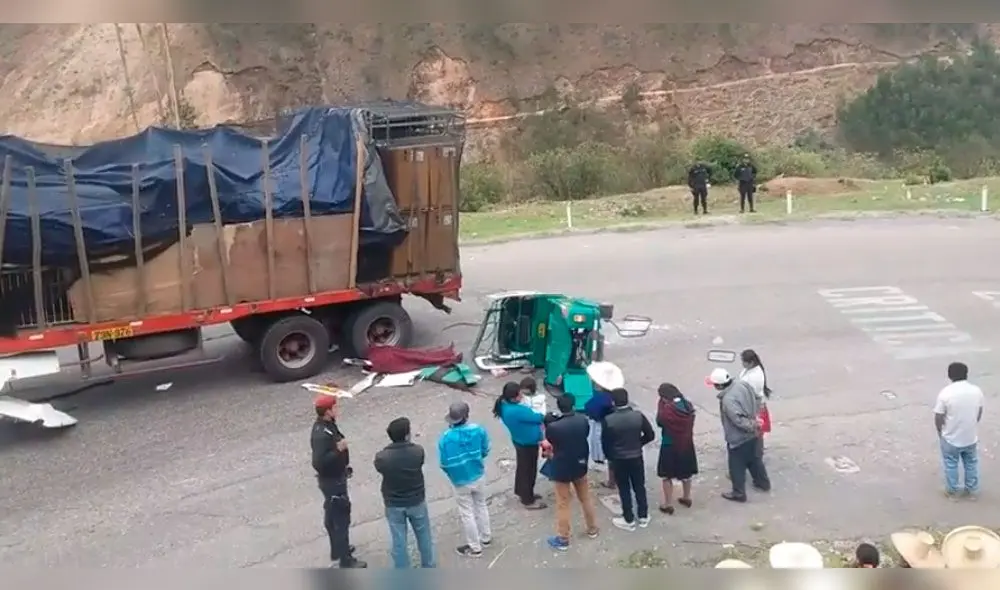 Cajamarca: accidente de tránsito dejó un muerto y dos heridos [VIDEO]