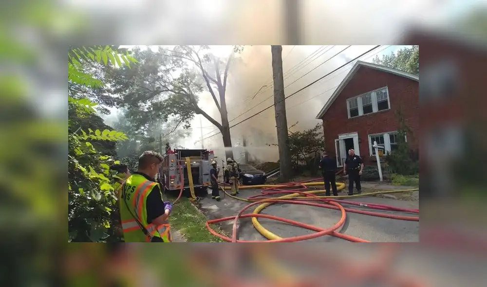 En Edgewood, Pensilvania, un hombre se quitó la vida al explotar junto a su vivienda, en el mismo día en que se casaba su hija. Foto: Pittsburgh Post-Gazzette