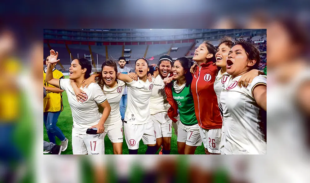 Puro festejo. Las jugadoras de la ‘U’ celebran ganar en el Nacional. Fueron superiores en el juego y eso se reflejó en el marcador. Ahora buscarán clasificar a un torneo internacional.