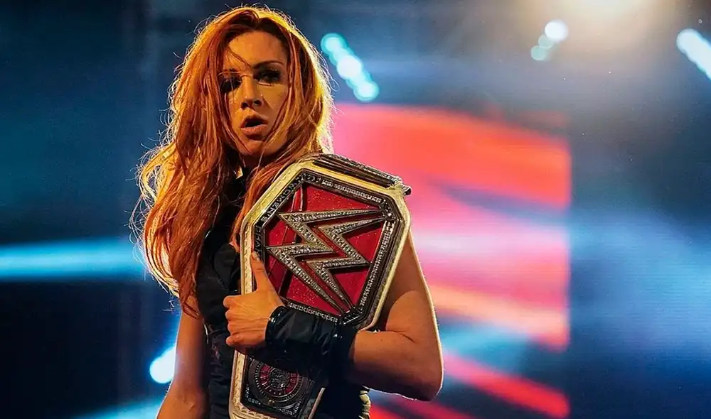 Becky Lynch retuvo el título femenino de RAW ante Shayna Baszler. Foto: WWE