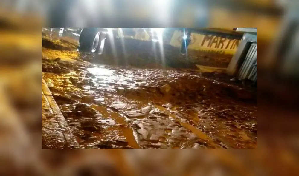 Huaico perjudicó a siete distritos de la provincia limeña. Foto: captura de América TV