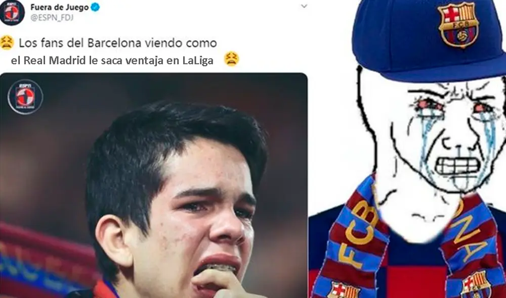 Barcelona es víctima de memes tras triunfo del Real Madrid sobre el Espanyol. Barcelona es víctima de memes tras triunfo del Real Madrid sobre el Espanyol.