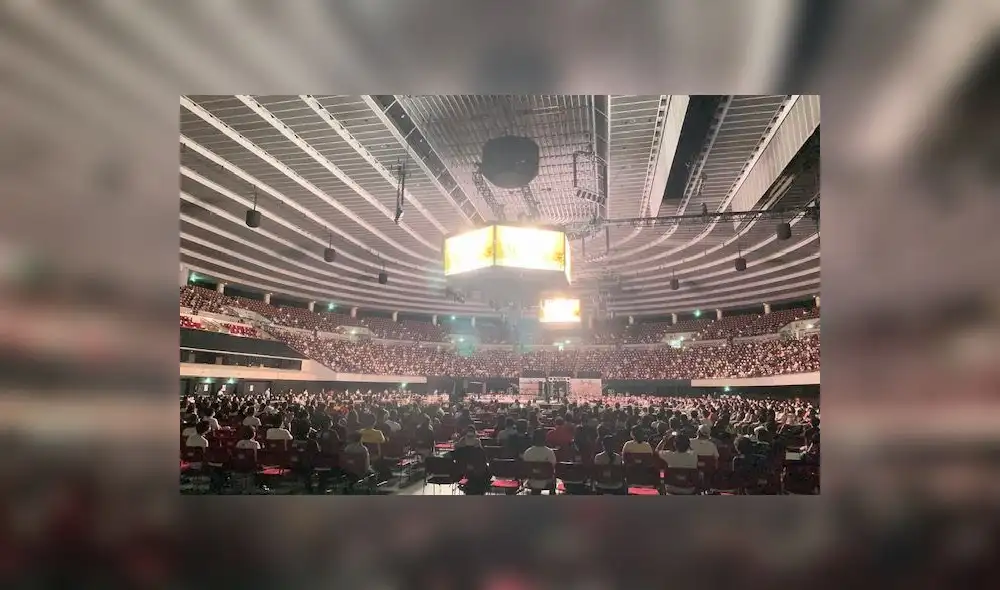 Volvieron los eventos de lucha libre con público en Japón. Foto: NJPW