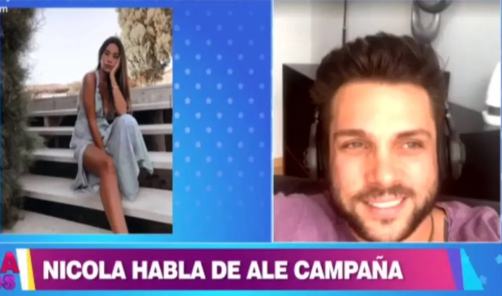 Nicola Porcella habla de su romance con la modelo Alejandra Campaña. | FOTO: Captura América TV. Nicola Porcella habla de su romance con la modelo Alejandra Campaña. | FOTO: Captura América TV.