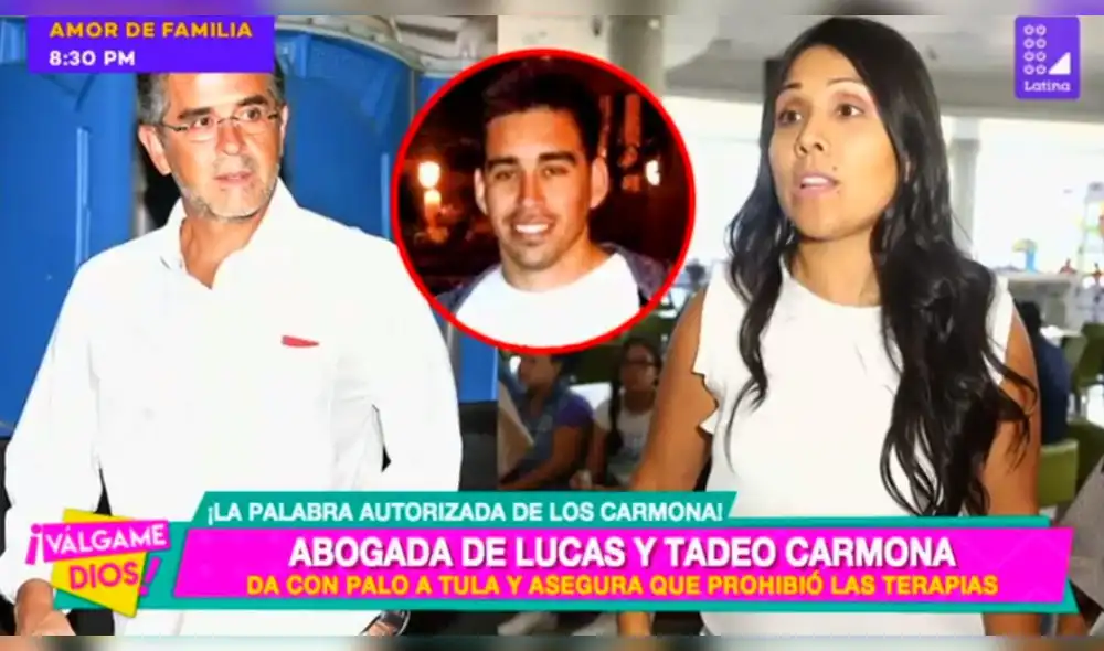 Tula Rodríguez ordena que Javier Carmona no pueda contar con terapeutas