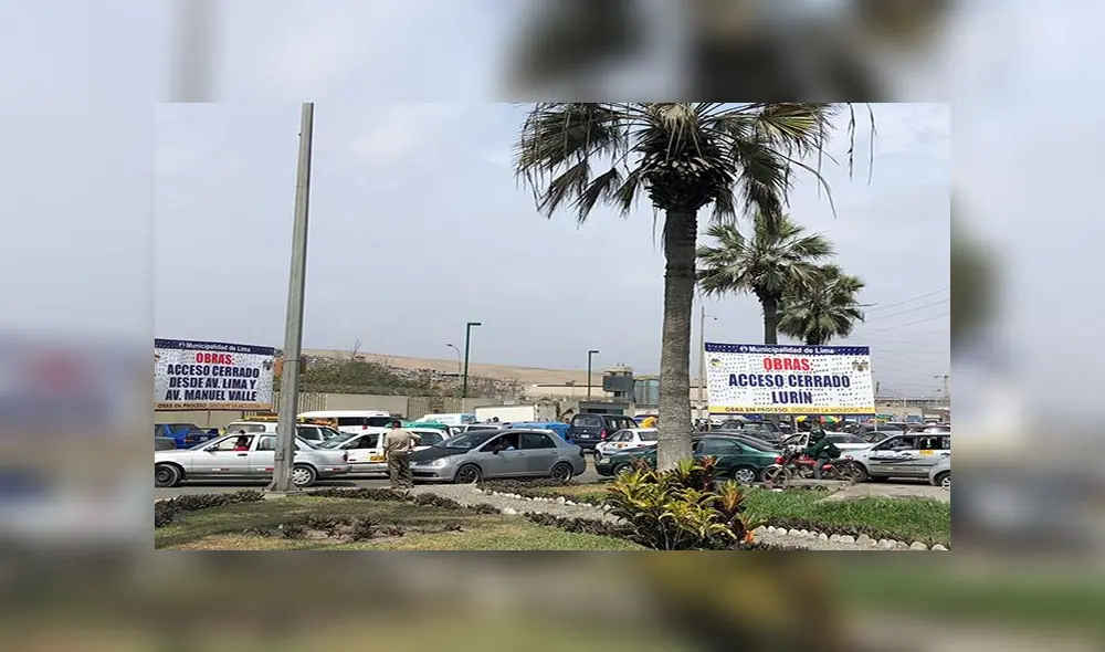 Reportan congestión vehicular en zonas aledañas a cementerios en Lurín