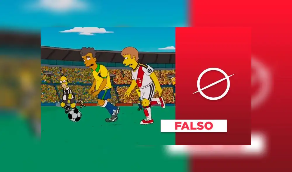 Viral sobre la final de la Copa América y Los Simpson es falso. Composición: La República.