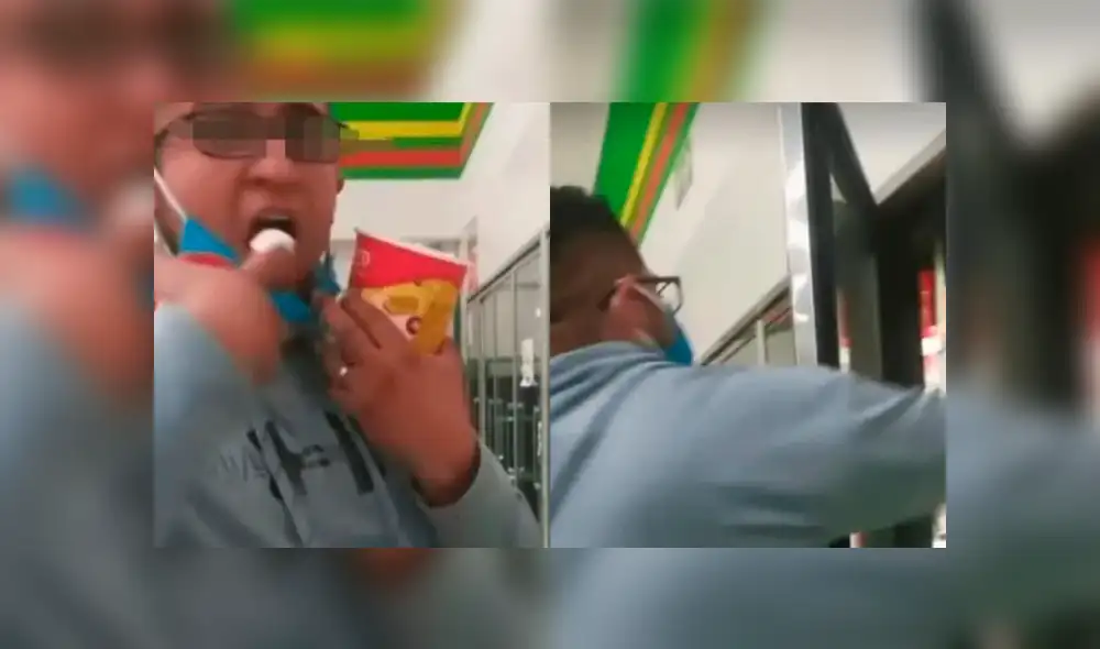Sujeto prueba helado con un dedo en centro comercial y lo regresa al refrigerador. Foto: Captura