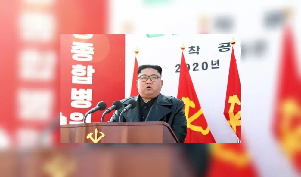 Kim Jong-un el 1 de mayo durante un discurso. Foto: KCNA (EFE)