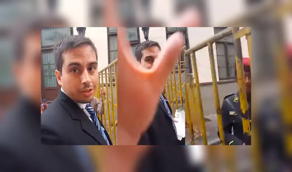 Cercado de Lima: Sujeto agrede a mujer frente a la policía [VIDEO]