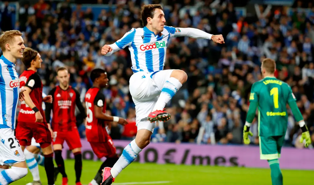 Sigue AQUÍ el Real Sociedad vs. Mirandés EN VIVO ONLINE por las semifinales de la Copa del Rey 2020. (Foto: EFE).