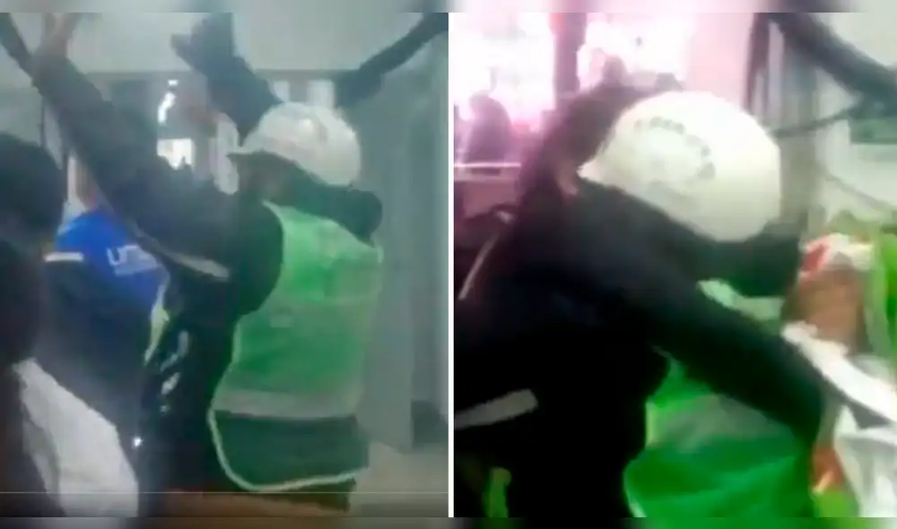 Lima 2019: Karla Ortiz recibe abrazo de su madre que estaba de servicio con el uniforme de la PNP.