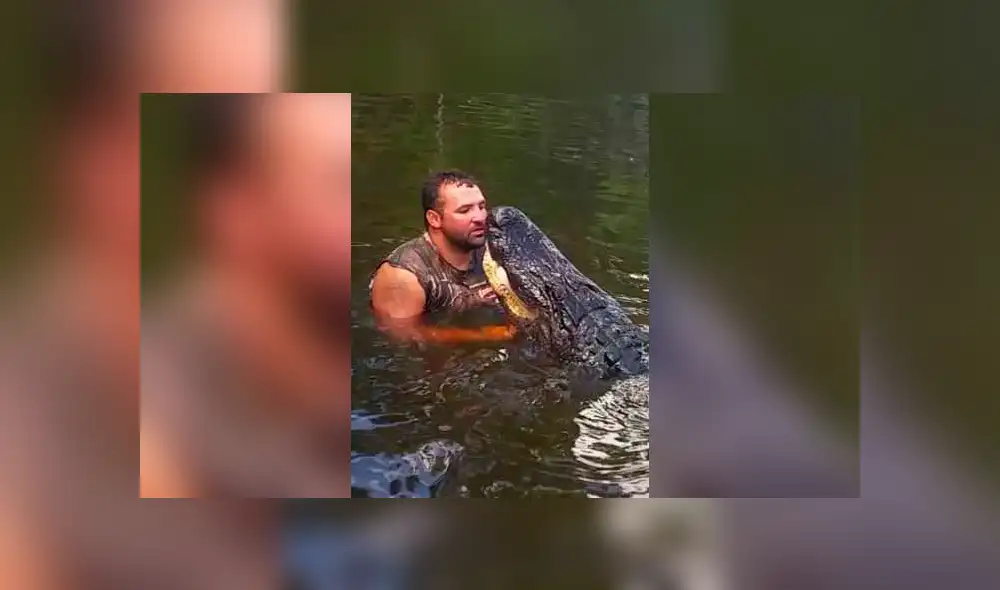 YouTube viral: temible caimán se acerca a un hombre y él tiene esta asombrosa reacción [VIDEO]