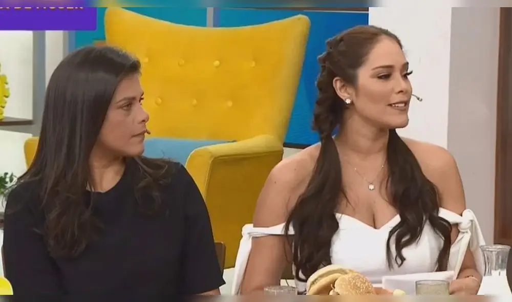 Karen Schwarz incomoda a Christian Domínguez y Pamela Franco en Mujeres al mando Karen Schwarz incomoda a Christian Domínguez y Pamela Franco en Mujeres al mando