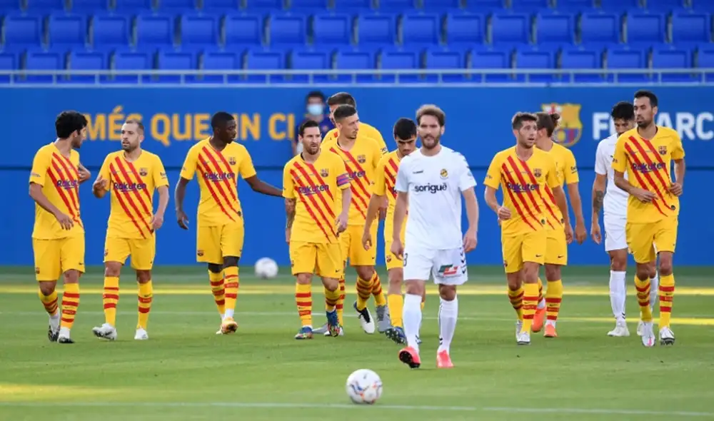 Con Messi de titular, Barcelona venció 3-1 al Gimnástic en el primer amistoso de la era Koeman. Foto: EFE.