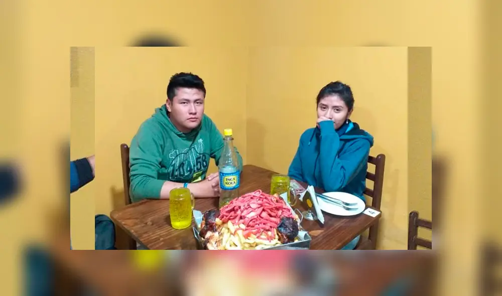 Vía Facebook: pareja peruana consume mega salchipapa de 3 kilos y este fue el resultado [VIDEO]