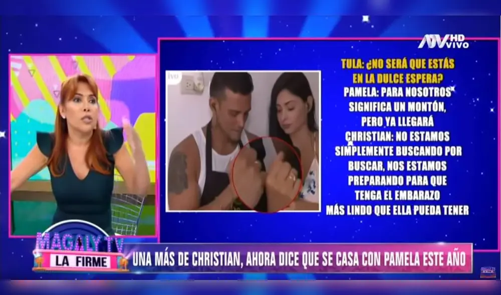 Magaly Medina a Pamela Franco: "Luego no digas que no te lo advertí". Foto: Captura.