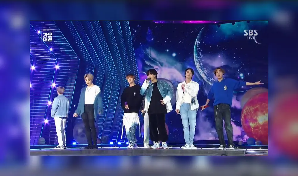 SBS Gayo Daejun 2019: BTS en la presentación de  Mikrokosmos.