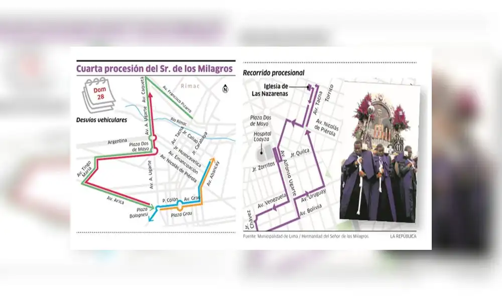 Señor de los Milagros sale en procesión en su cuarto recorrido del año