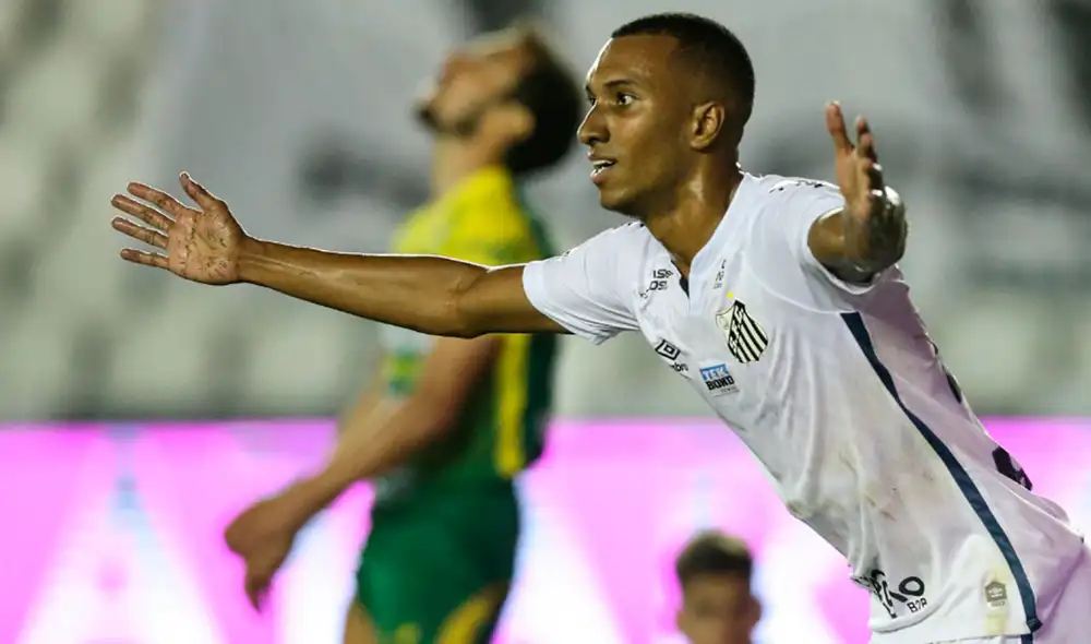 Santos derrotó a Defensa y Justicia por la última fecha de la fase de grupos de Copa Libertadores 2020. Foto: AFP.