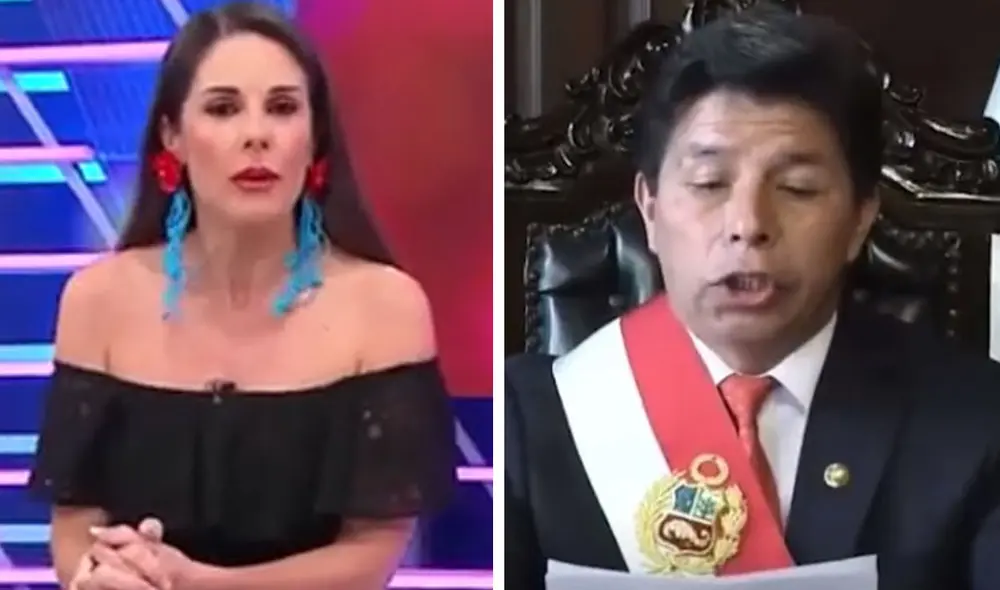 Rebeca Escribens no pasó por alto la coyuntura política que vive el Perú. Foto: captura América TV