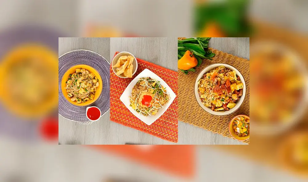 Tres tipos de chaufa. Buenazo!