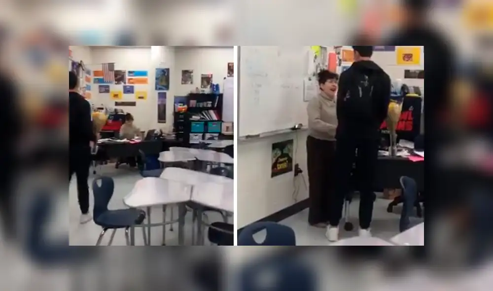 Vía Facebook. Joven se enteró de la gran noticia y quiso sorprender a su profesora con un bonito detalle para agradecerle, pero el sorprendido fue él con la singular reacción de la maestra