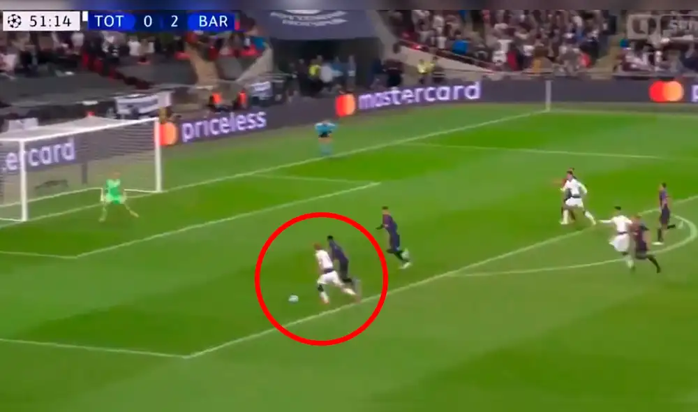Barcelona vs Tottenham: Harry Kane descontó con sutil definición [VIDEO]