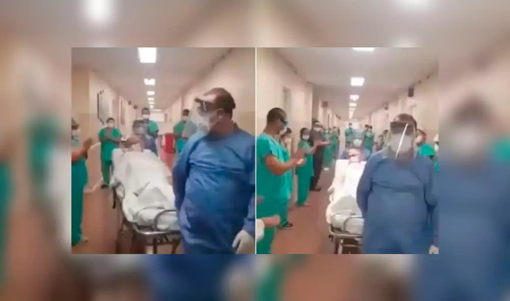 Mujer de 93 años supera al coronavirus y médicos la despiden entre aplausos. Foto: Crónica