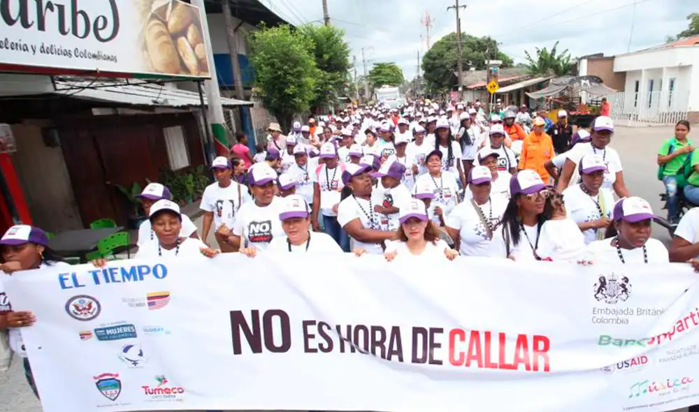 "No es hora de callar", campaña colombiana en contra de la violencia sexual en el país. Foto: El Tiempo "No es hora de callar", campaña colombiana en contra de la violencia sexual en el país. Foto: El Tiempo
