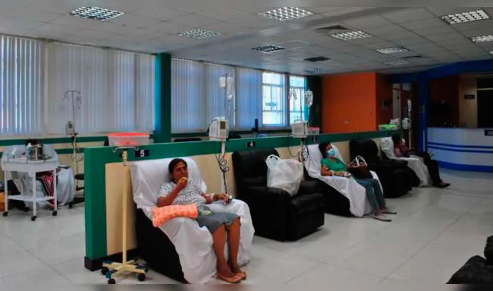 Pacientes oncológicos en el hospital de Lamas en San Martín